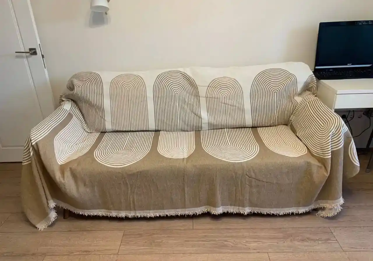 Divan va kreslolar uchun yopinchiq-pled, mebel uchun universal g‘ilof, choyshab 230x180 sm