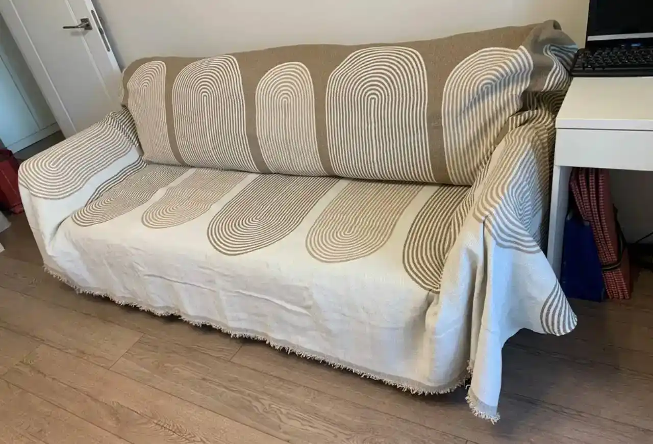 Divan va kreslolar uchun yopinchiq-pled, mebel uchun universal g‘ilof, choyshab 230x180 sm