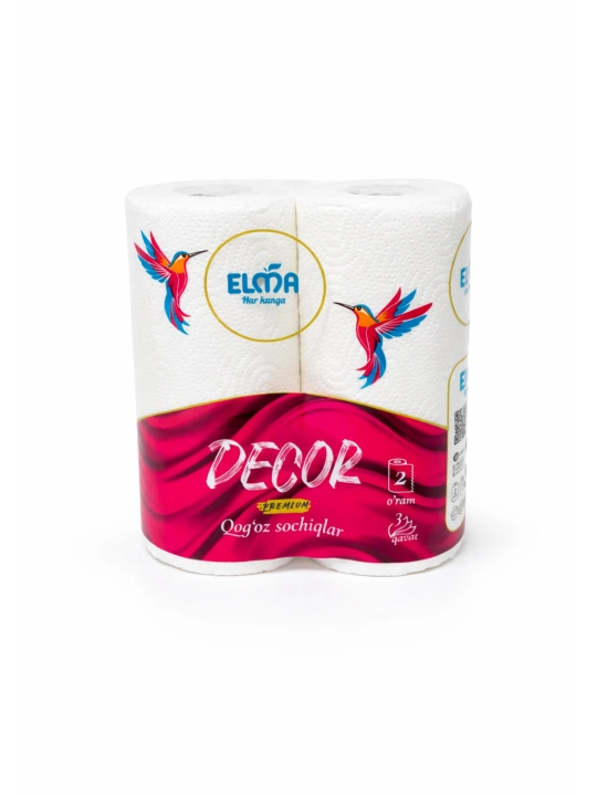 Бумажные полотенца "ELMA Decor", 3-х слойные