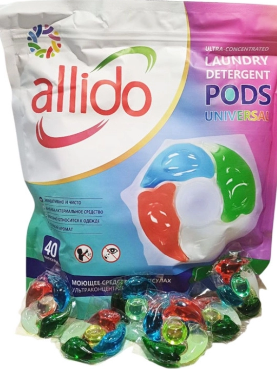 Капсулы для стирки, Allido, 40 капсул