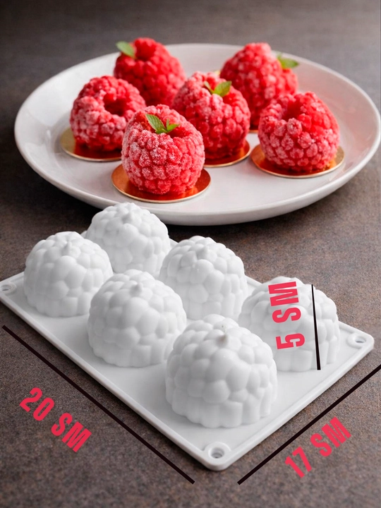 Malina silikon qolipi, tort va shirinliklar uchun 3D qoliplar, pishiriqlar uchun qolip
