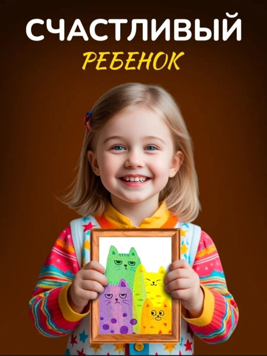 Детское рисование, радужная раскраска, детская раскраска с эффектами