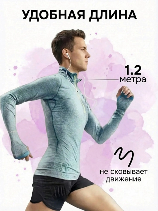 Simli quloqchinlar, tugmali, mikrofonli, oq, BLUE SPECTRUM