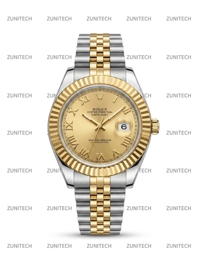 Мужские наручные часы, ROLEX в классическом стиле — ZUNITCH-ROLE-ЗОЛОТ