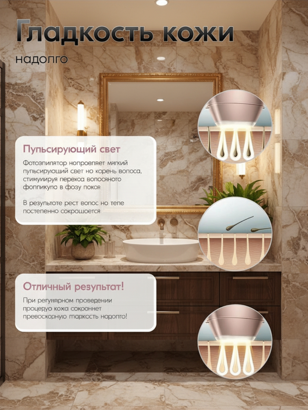 Фотоэпилятор PH Lumea, для зоны бикини, лица, тела, с датчиком цвета кожи