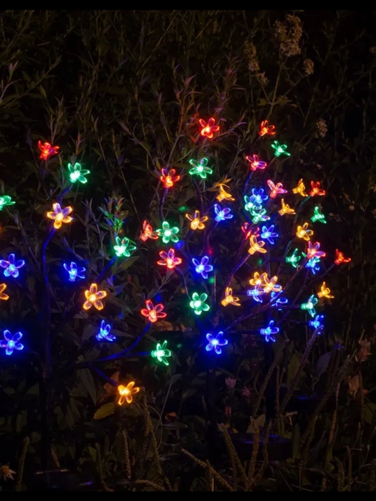 20 ta LED quyosh energiyasida ishlaydigan dekorativ tashqi bog 'chiroqi