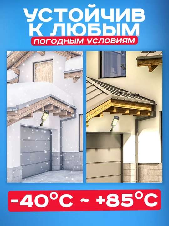 Quyosh energiyasida ishlaydigan tashqi yoritgich, chiroq sensori bilan jihozlangan, 144LED