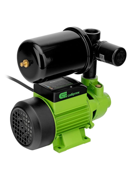 SIBRTEX nasos stansiyasi, NS400-Ch, 400 Vt, bosimi 32 m, 2100 l/soat, resiveri 2 l