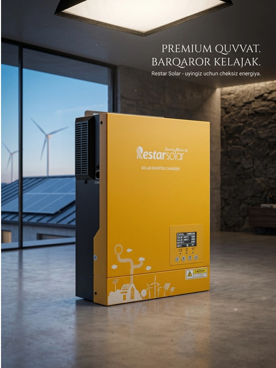 Invertor Restar RT4.2s, quyosh paneli uchun, 4,2KW/24A, HYBRID, Max 4200W