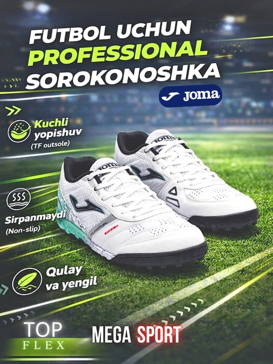 Futzal va suniy maydon uchun JOMA Top Flex sarakanojkasi - 
