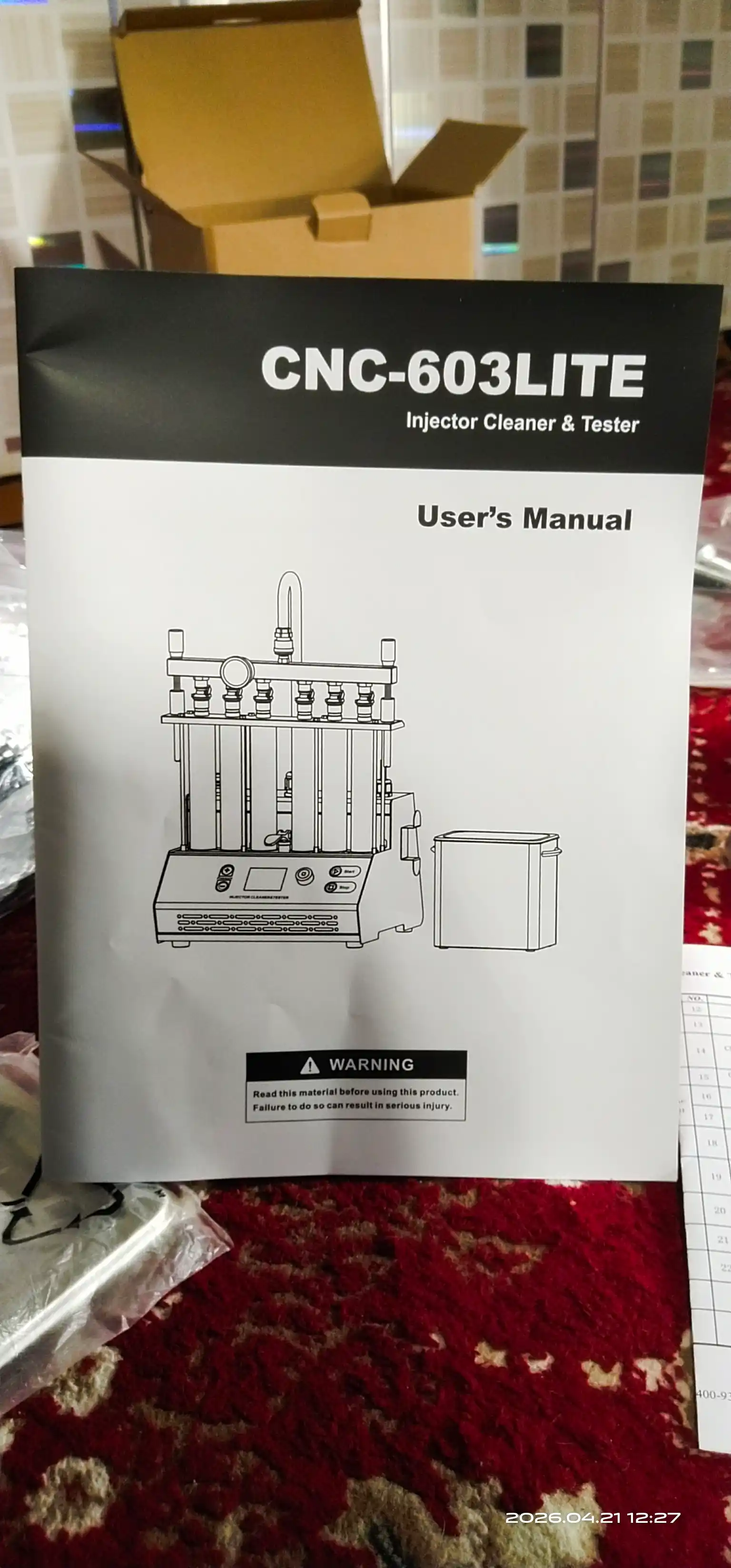 Установка тестирования и очистки форсунок CNC-603LITE