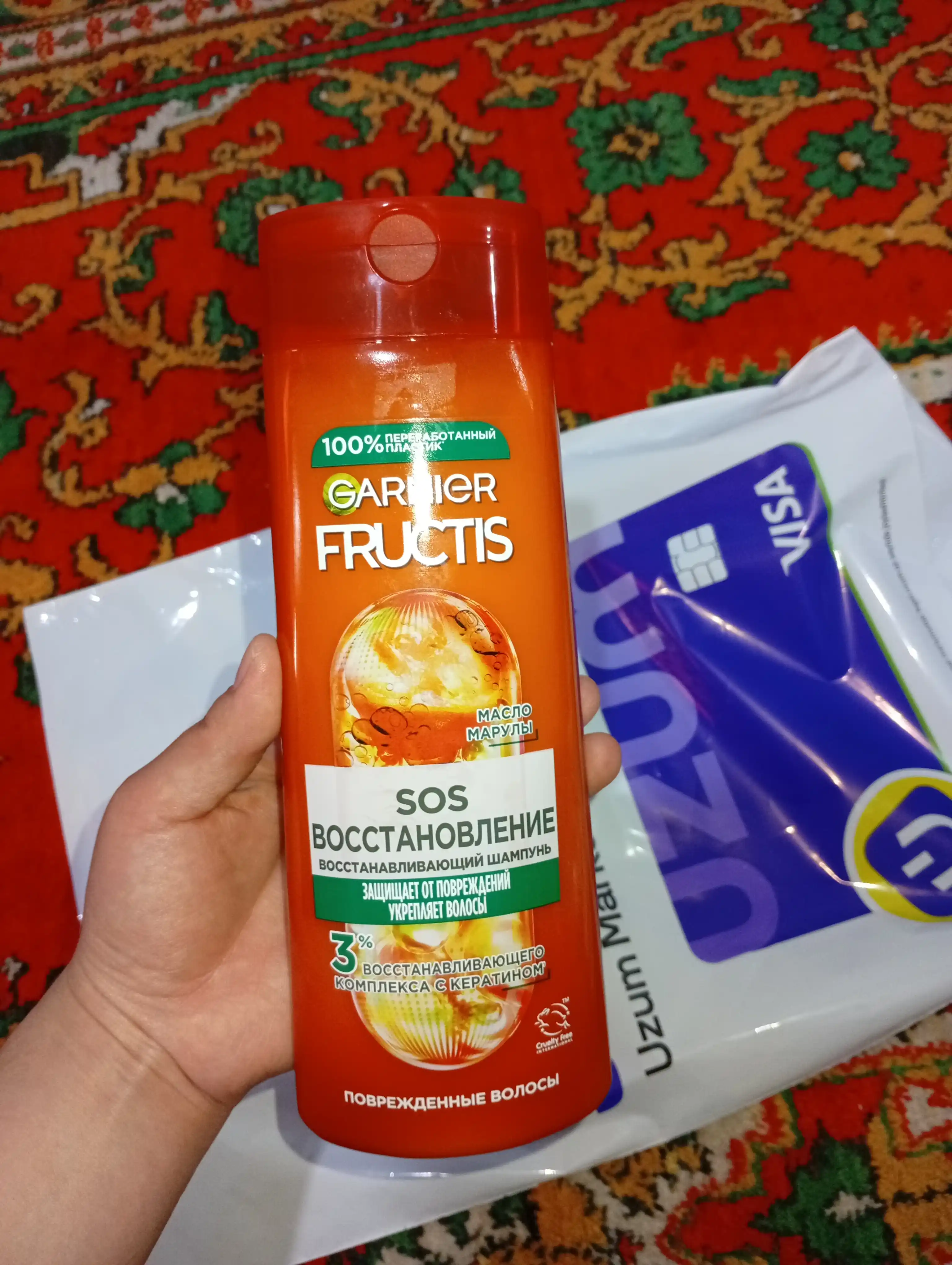 Garnier Шампунь для волос Fructis SOS Восстановление для поврежденных волос, 400 мл