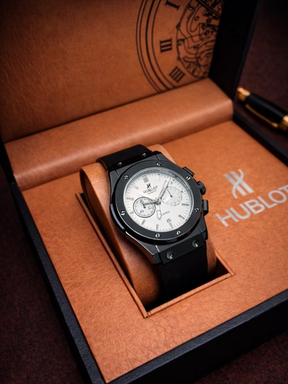 Мужские часы Hublot, премиум классический дизайн, силиконовый ремешок — BOSSWAT-45W045-МОЛОЧ