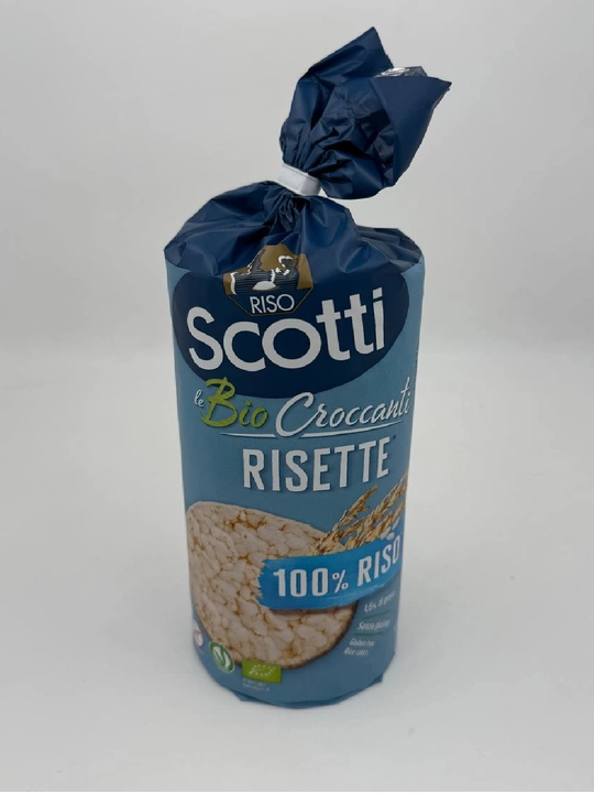 Scotti Bio Croccanti Risette guruchli nonchalar makkajo'xori bilan, 120 g - 
