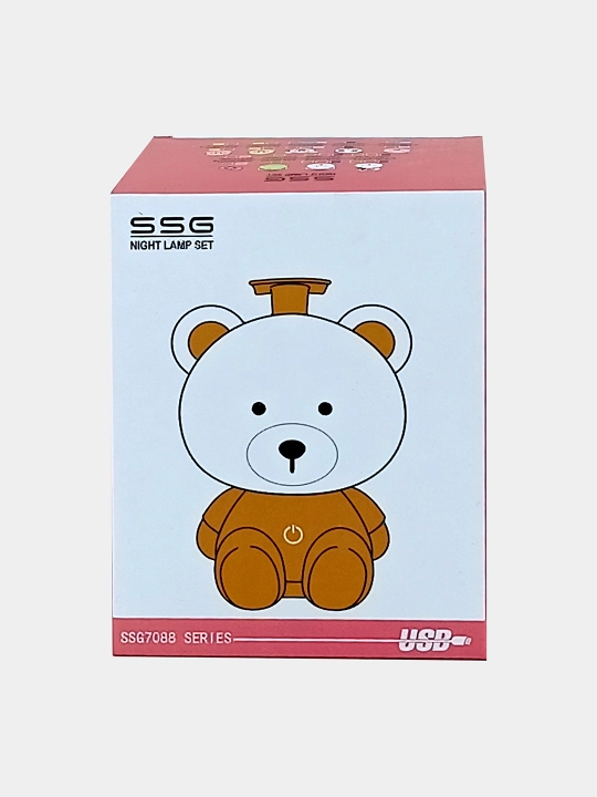SSG Night Lamp Set tungi chiroq Ayiq/Quyon/Hello Kitty USB/Vilka