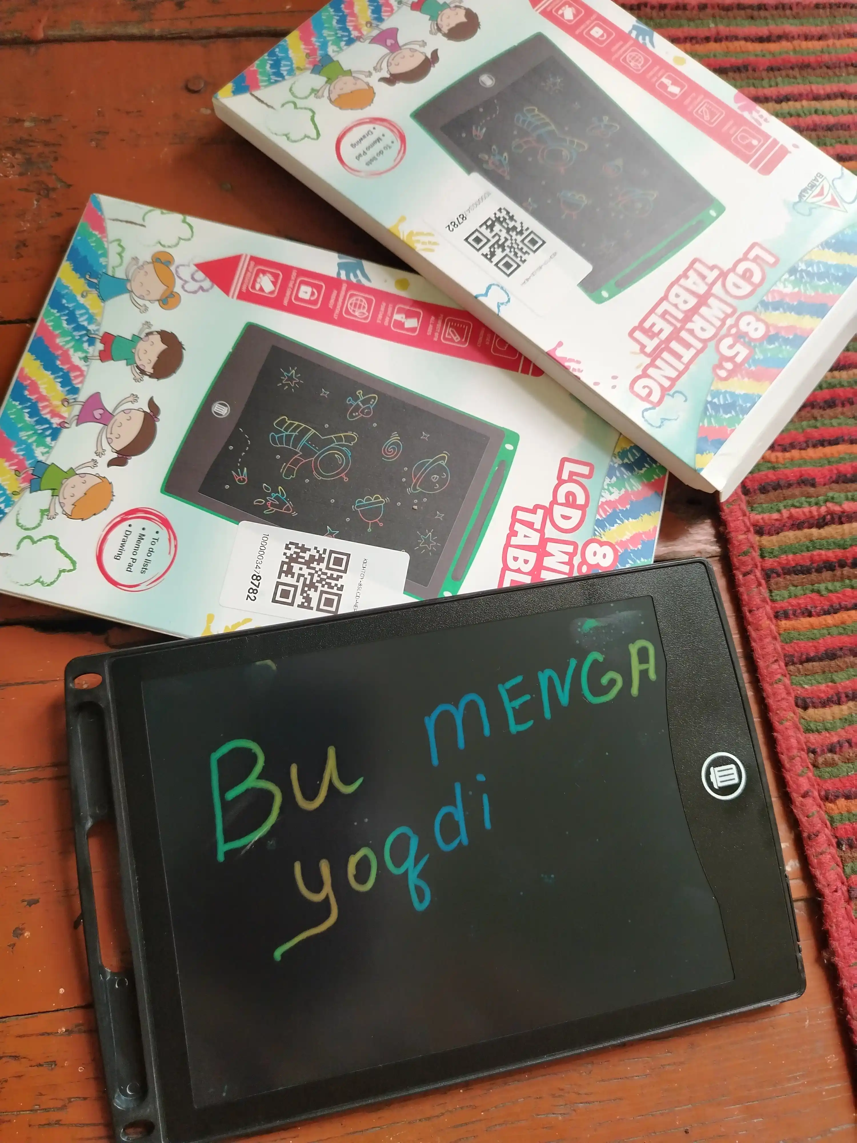 Детский графический LCD планшет для рисования, электронная доска, 8.5", 12 * 16.5 см