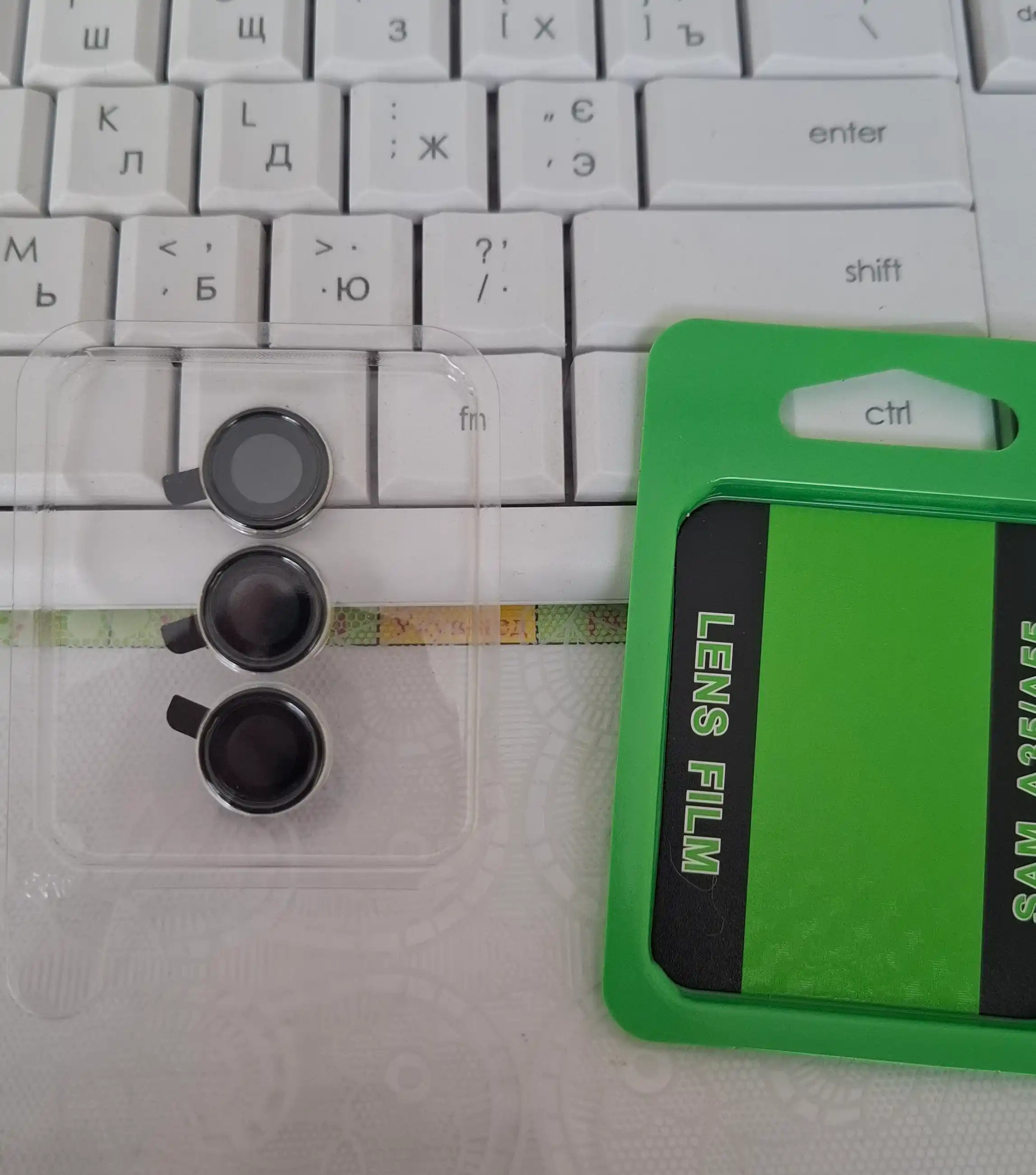 Samsung A05, A06, A16, A25/05s, A26/36/56, A15/34/54 uchun smartfon kamera himoya oynasi