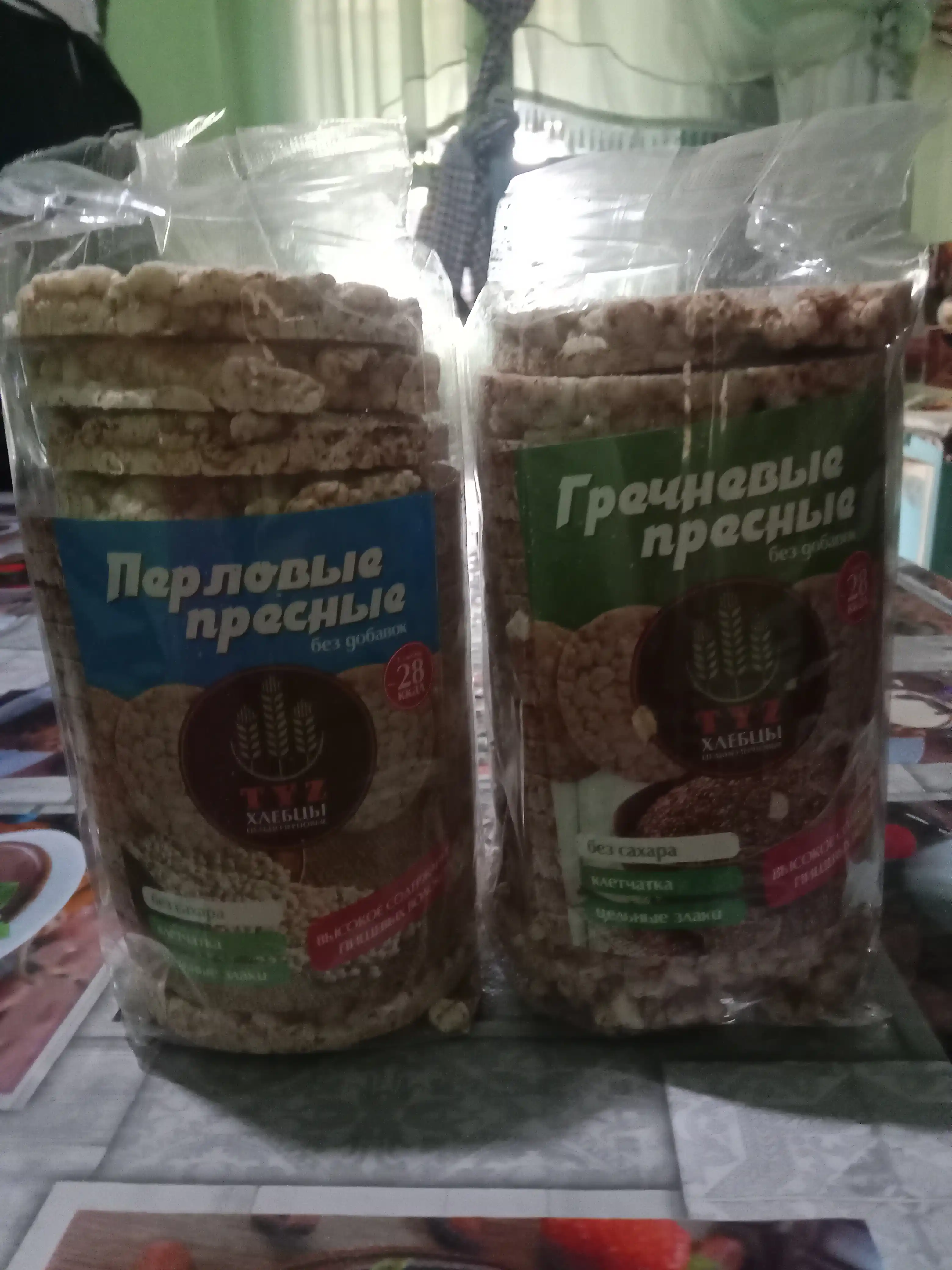 Хлебцы TYZ – полезный перекус, сладкие, со стевией, клетчатка и цельные злаки, 100 гр