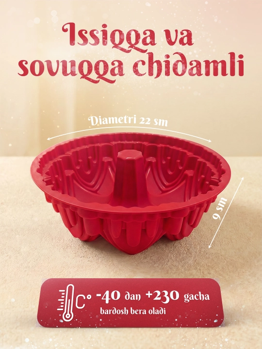 Tort, keks va pishiriqlar uchun sifatli silikon qolip