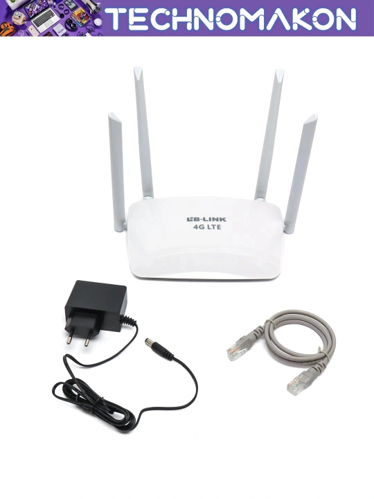 Роутер Wi-Fi с сим картой 4G Lb-Link BL-CPE450H, 300 Мб/сек