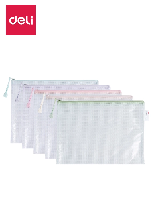 A4 fermuar qopcha (ASSORTI) EF280 Deli, 280-EF - 
