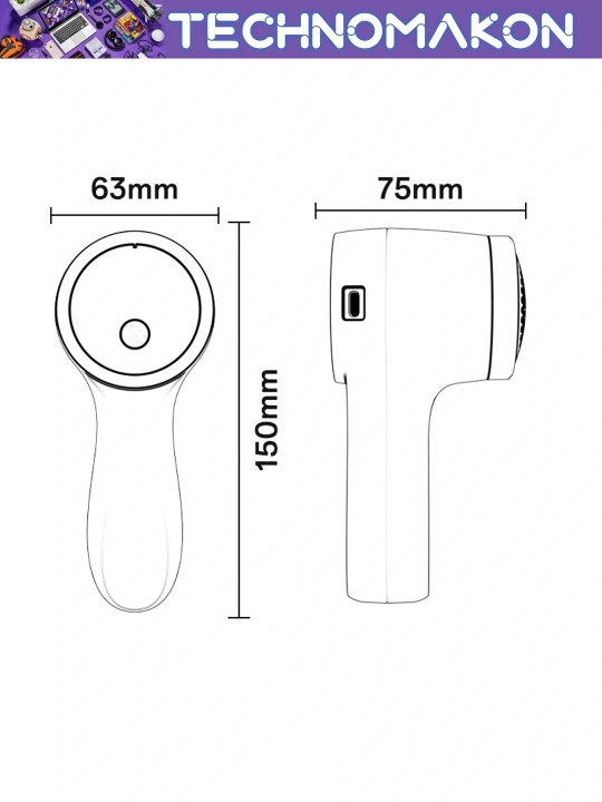 Simsiz g'altakni olib tashlash mashinasi Yesido EC19 Fabric Shaver, 3 rejim