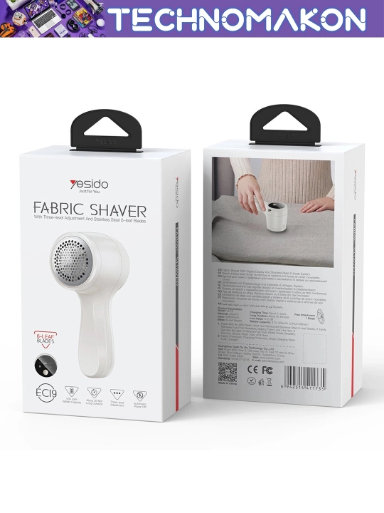 Simsiz g'altakni olib tashlash mashinasi Yesido EC19 Fabric Shaver, 3 rejim