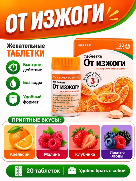 Jig‘ildon qaynashidan Tabletka №20 Monfarm - 