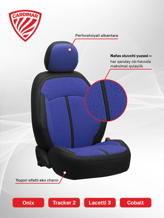 Cardinar AMG Cobalt va Gentra saloni uchun g‘iloflar