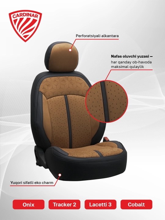 Cardinar AMG Cobalt va Gentra saloni uchun g‘iloflar