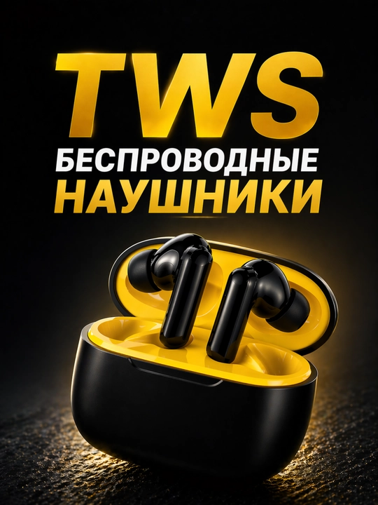 Simsiz Quloqchin TWS, LED Displey, Kuchli Bass - 