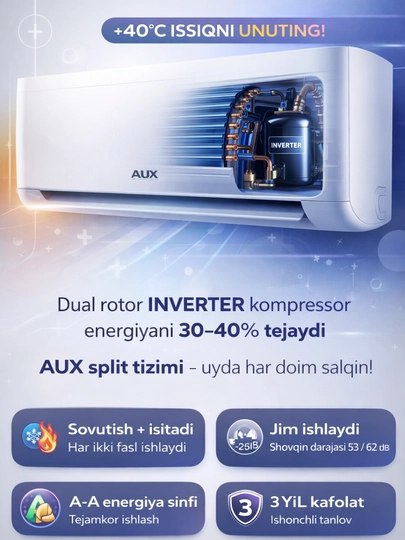 AUX инверторные кондиционеры ASW-H12A4 / H18A4 / H24A4 — 1711717-AUX-24