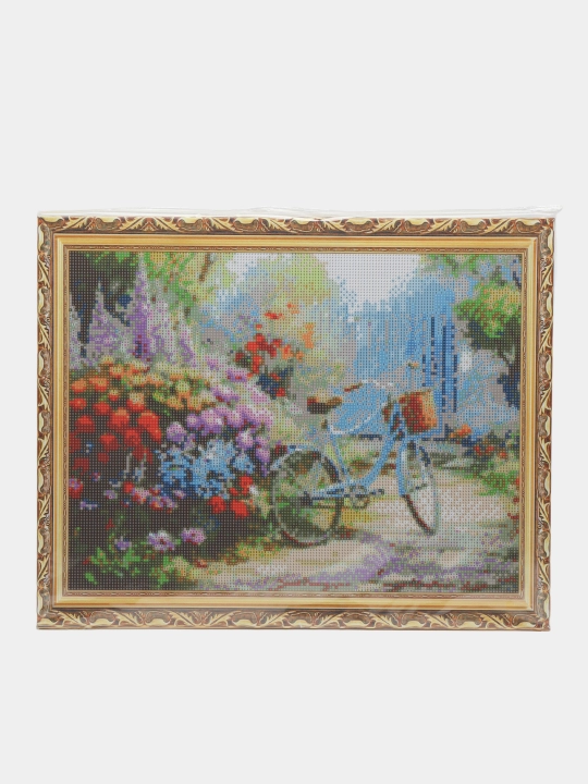 "Dacha" mavzusidagi olmosli mozaika, 40 * 50 sm, GA87568