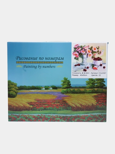Картина рисование по номерам "Цветы и фрукты", 40 * 50 см, YCGJ31007 — GTRAD-YCGJ31007