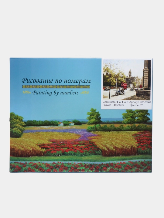 "Shahar" raqamlari bilan bo'yash rasmi, 40 x 50 sm, YCGJ37645 - 