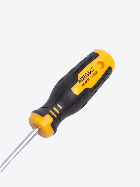 ADEGSO AD-59255 – Krest otvyortka PH2 × 6×100 mm, Cr-V po‘lat, kauchukli tutqich