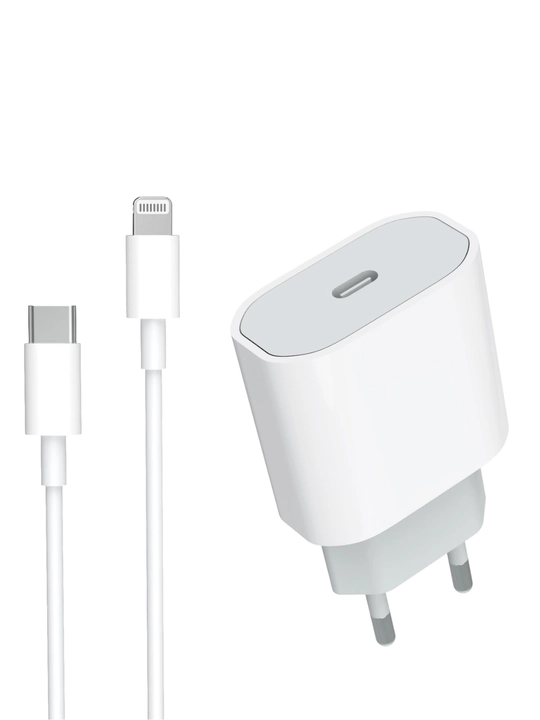 Зарядное устройство 20W USB-C для iPhone с кабелем Lightning