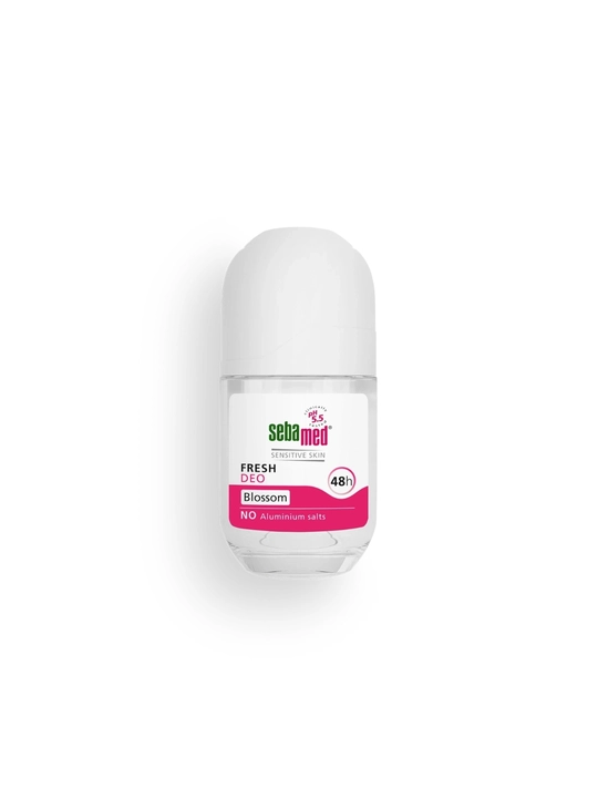 Sebamed Fresh Deo Blossom rolikli dezodoranti nozik teri uchun, alyuminiysiz, 48 soat