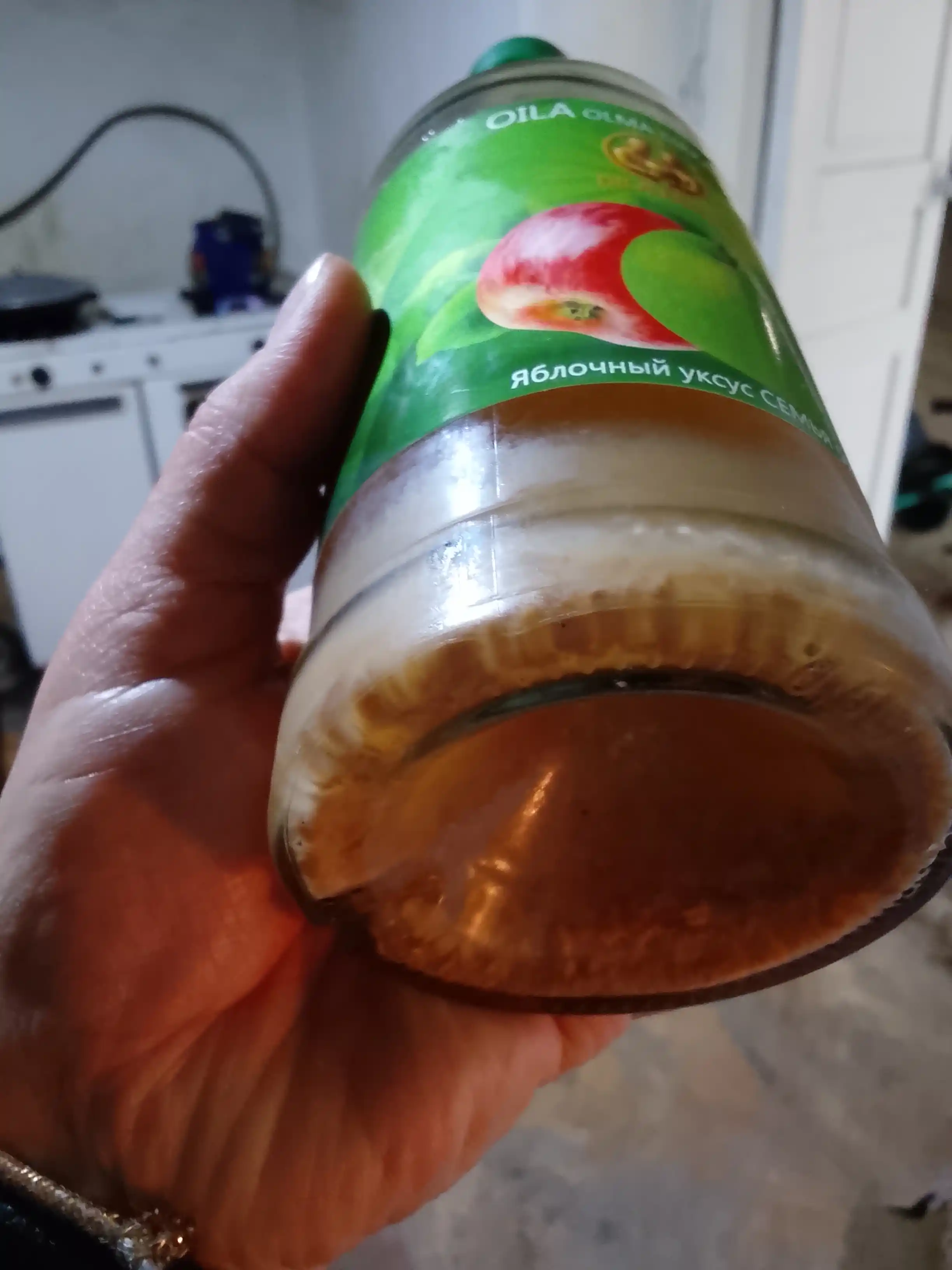 "Oila" filtrlanmagan olma sirkasi 5% (0,5 l) - uyda tayyorlangan ta’mi