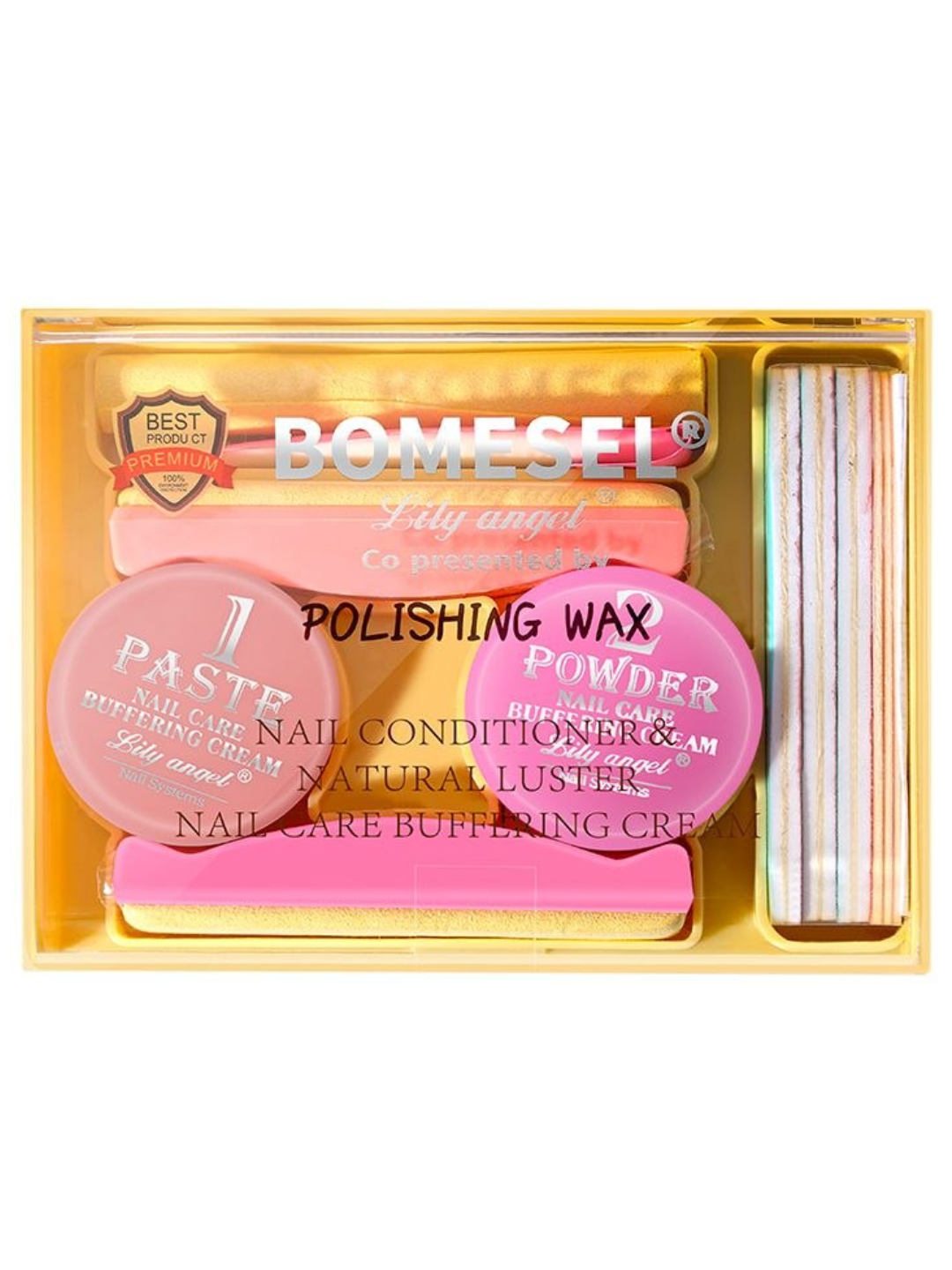 BOMESEL Lily Angel yapon manikyuri polishing wax tirnoq parvarishi uchun