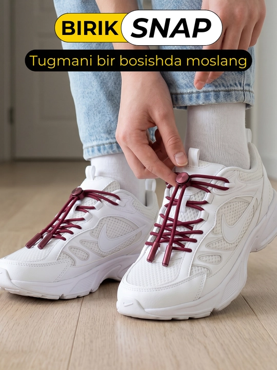 BIRIK SNAP elastik bog‘ichlar metall fiksator bilan