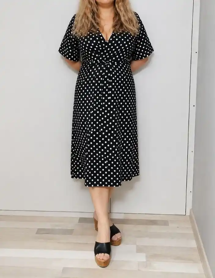 Ayollar uchun kundalik va kechki koylak, 1 o‘lcham kattaroq chiqadi – ELLY FASHION