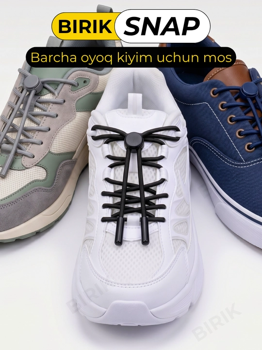 BIRIK SNAP elastik bog‘ichlar metall fiksator bilan