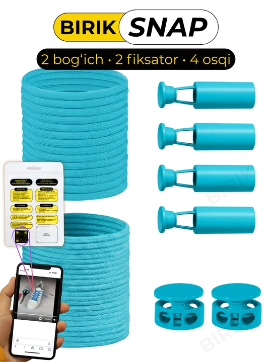 BIRIK SNAP elastik bog‘ichlar metall fiksator bilan