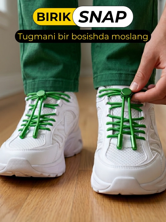 BIRIK SNAP эластичные шнурки с металлическим фиксатором
