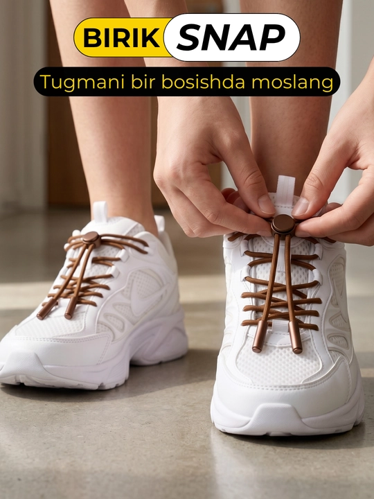 BIRIK SNAP эластичные шнурки с металлическим фиксатором