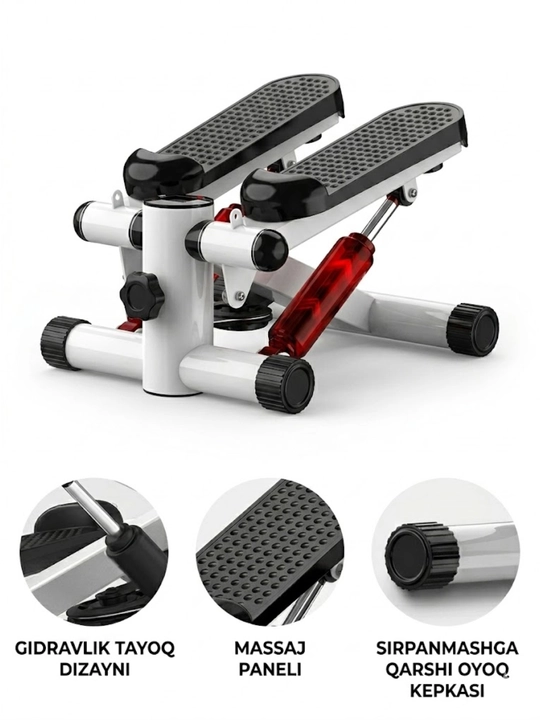 Espanderli va raqamli displeyli uy uchun mini-stepper
