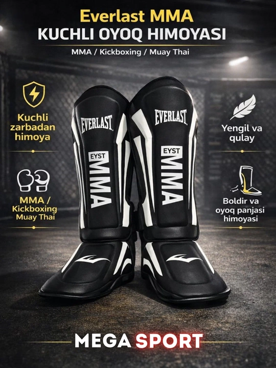 Everlast MMA oyoq himoyachilari (Futa), professional sport himoya anjomi
