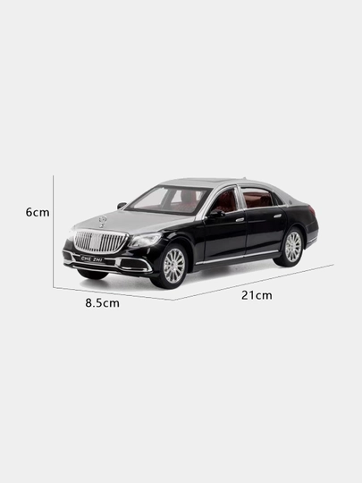 Игрушка vодель машинки Mercedes-Benz Maybach металлическая свет звук иннерция 1:24