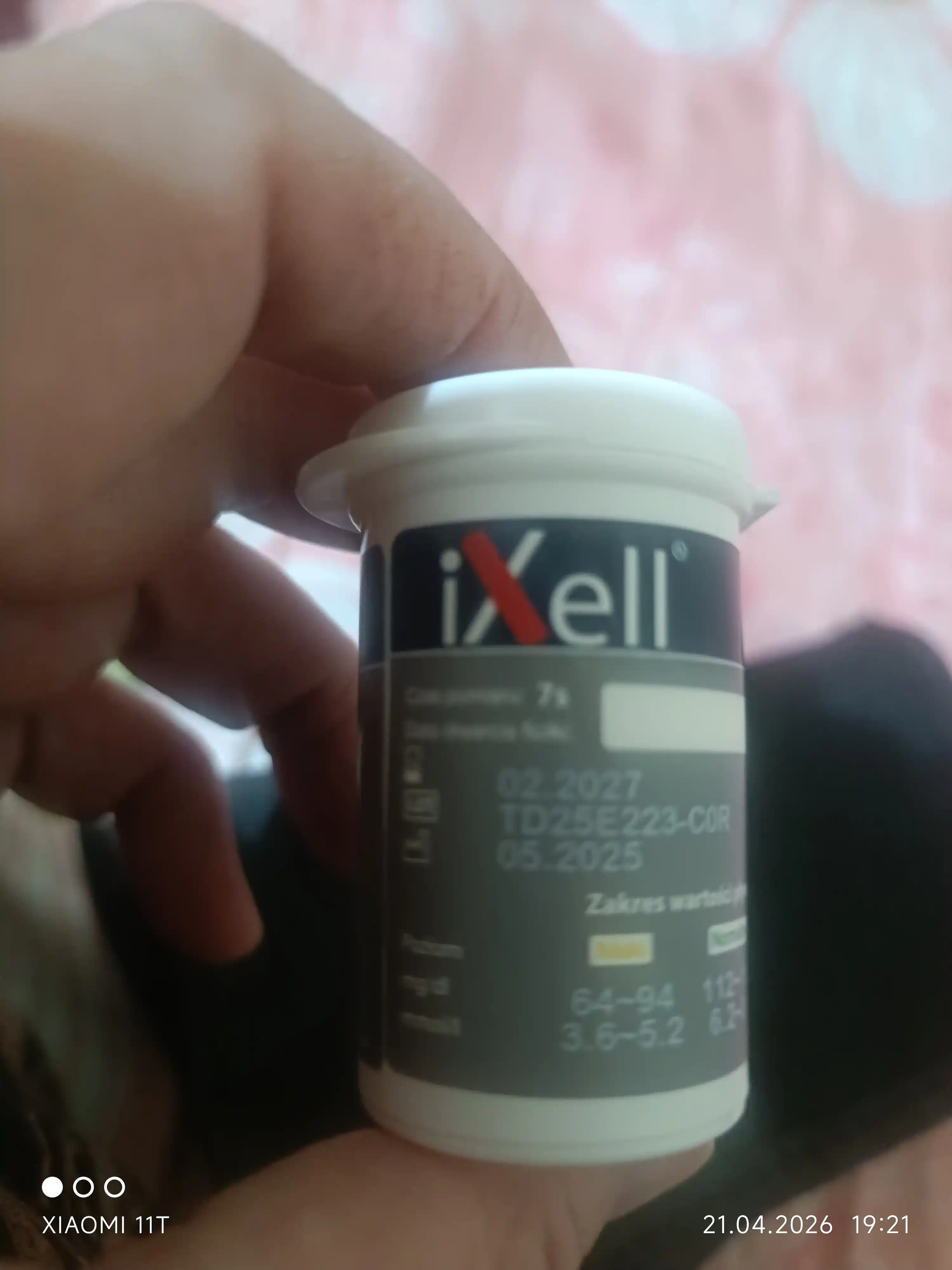Test-poloskalar IXell glyukoza o'lchagichi uchun, 50 dona